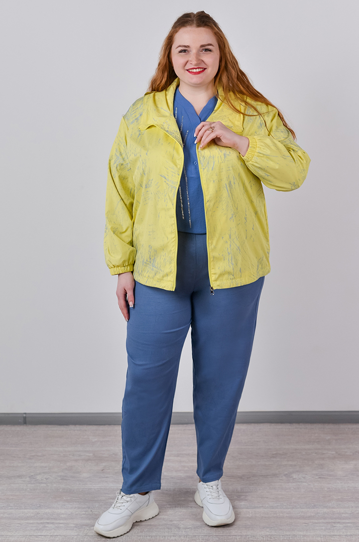 Вітрівка з плащівки та з регульованим низом великих розмірів