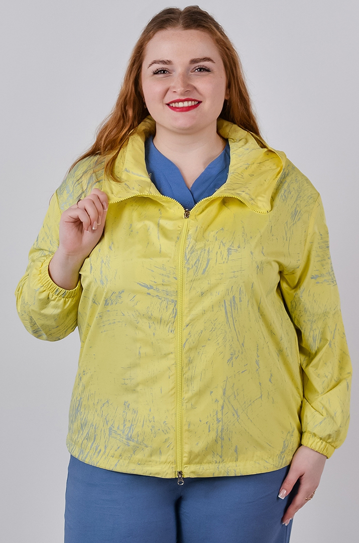 Вітрівка з плащівки та з регульованим низом великих розмірів