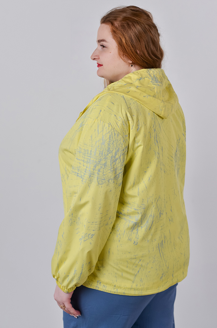 Вітрівка з плащівки та з регульованим низом великих розмірів