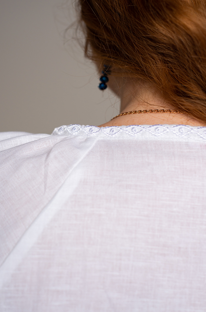 Вышиванка-блуза льняная больших размеров