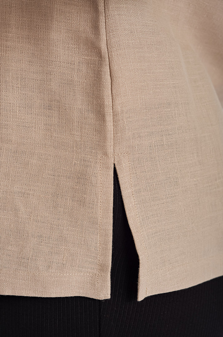 Вышиванка-блуза с пуговицами больших размеров