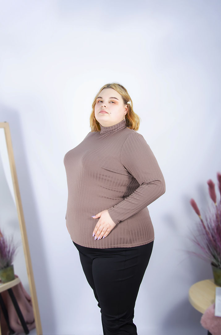 Гольф під горло рубчик супер батал