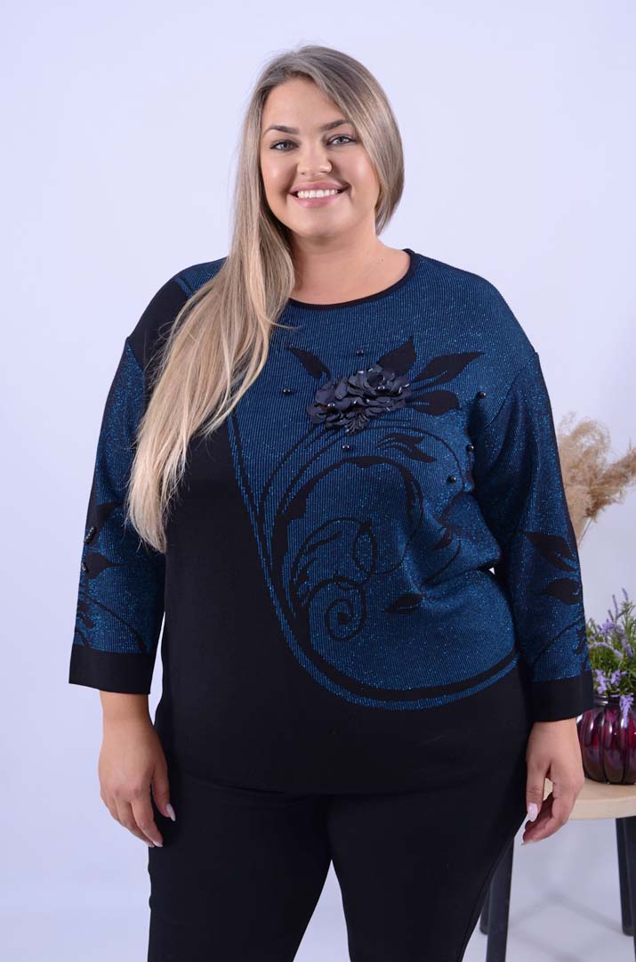 Джемпер з люрексовою ниткою