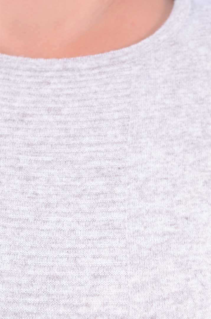 Теплый шерстяной джемпер батал