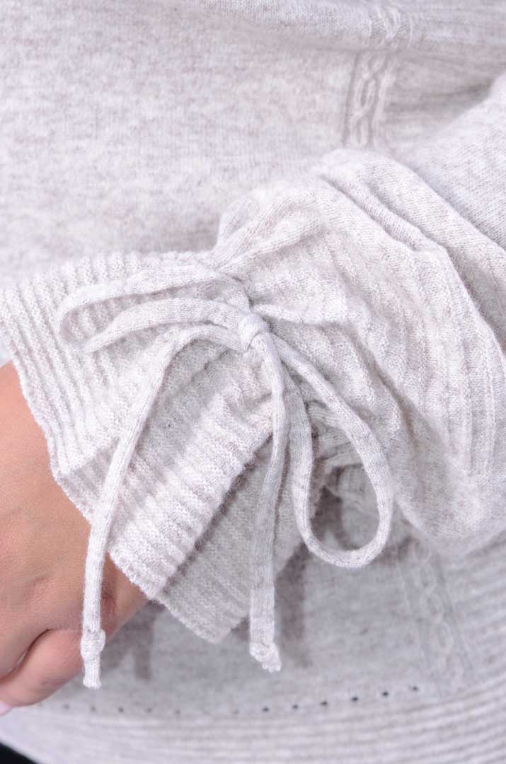 Теплый шерстяной джемпер батал