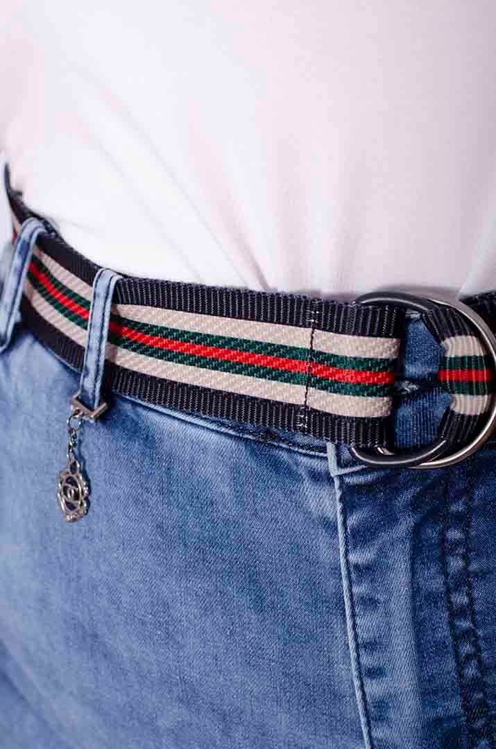 Джинсы широкие с поясом супер батал