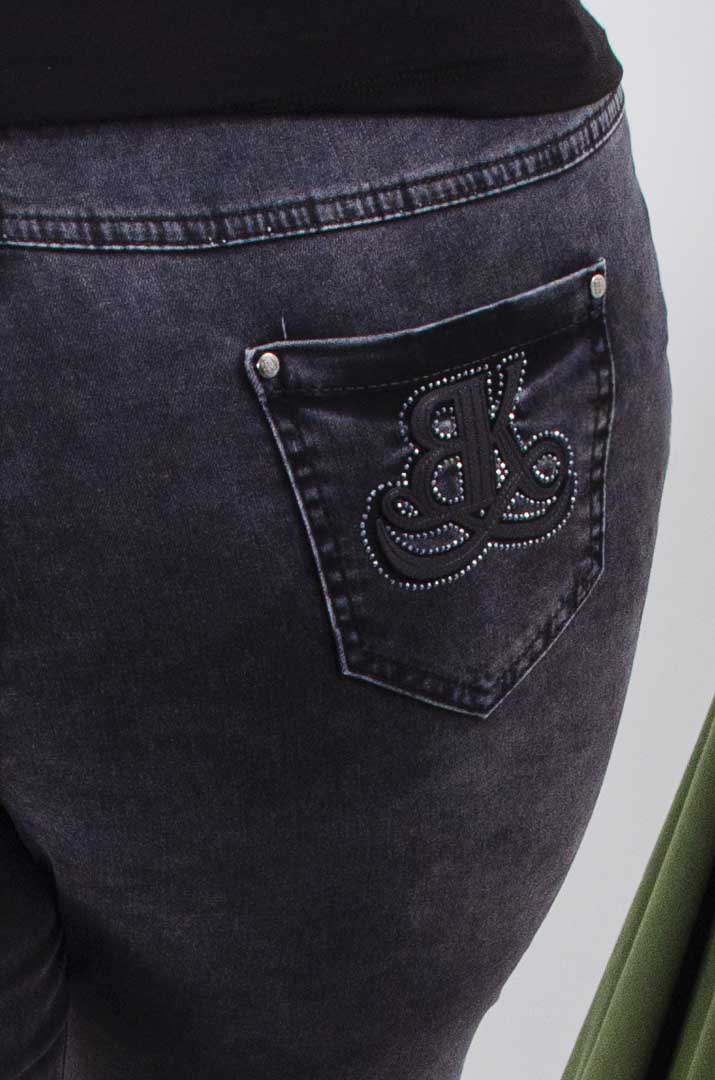 Джинси середні з декором батал