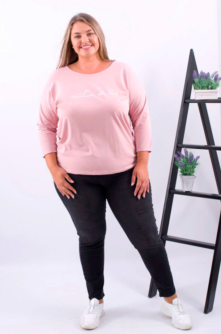 Джинси графітові  7/8 батал