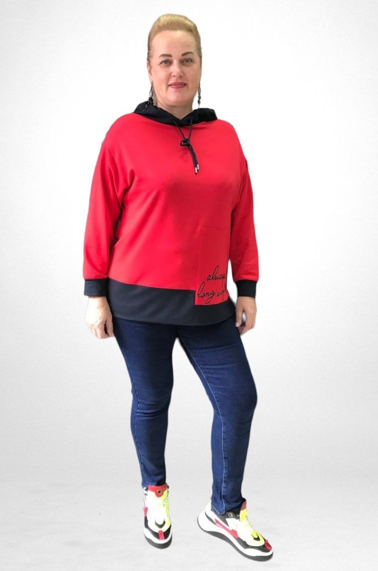 Стильні джинси на резинці батал