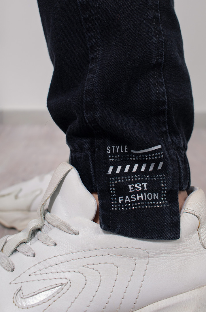 Джинси джоггери з лампасами супер батал