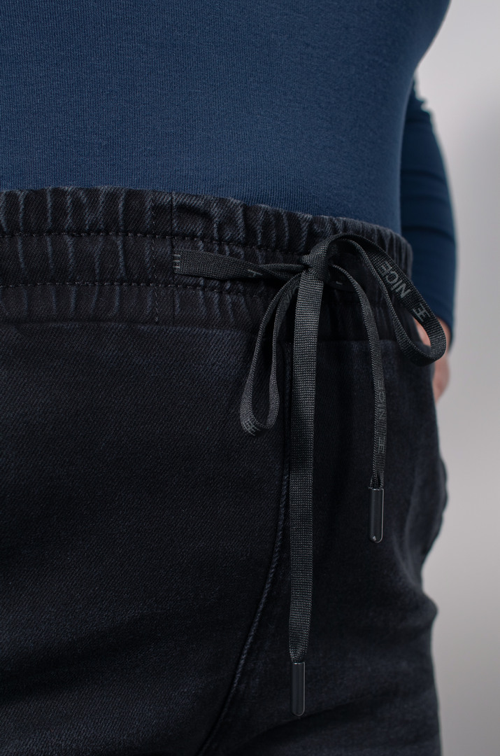 Джинси джоггери з лампасами супер батал