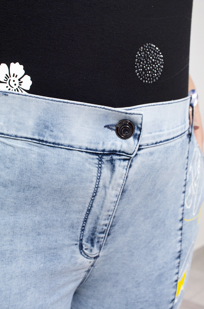 Джинси банани з принтом і блискітками супер батал