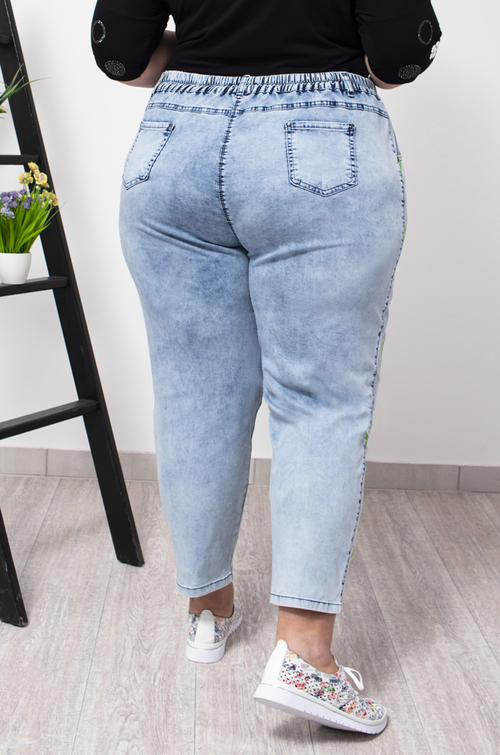 Джинси банани з принтом і блискітками супер батал