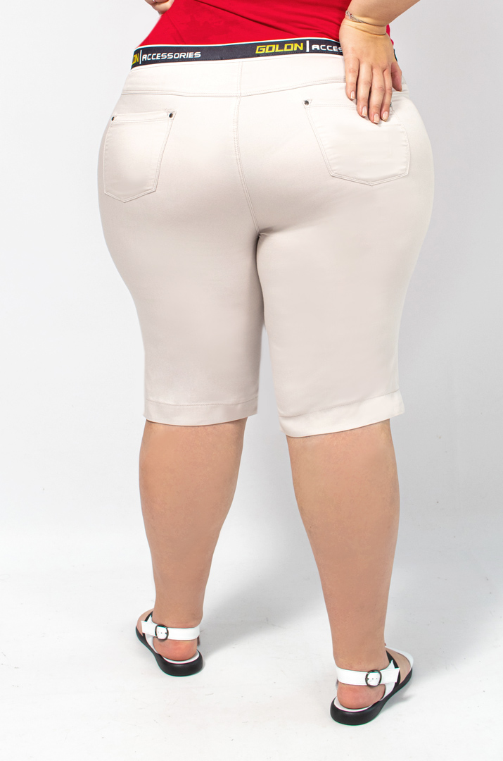 Шорти котонові в кольорах батал