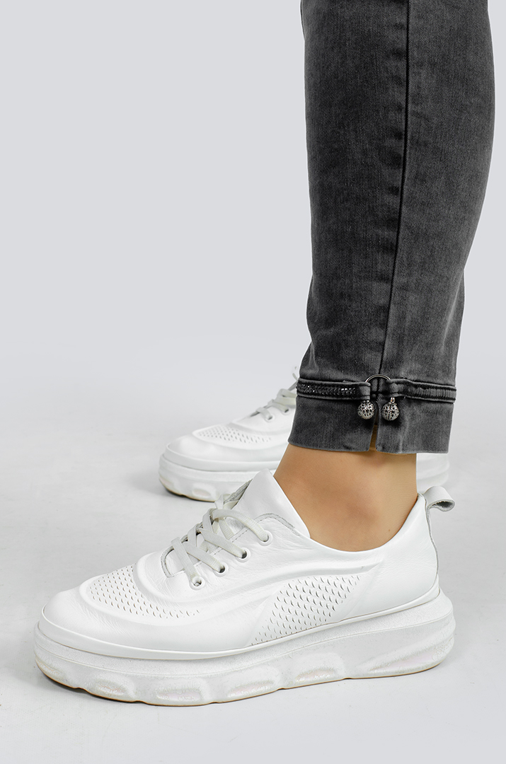 Джинси 7/8 з прикрасами і поясом великих розмірів