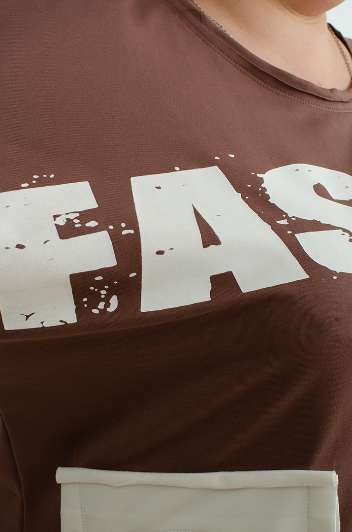 Джемпер спорт с декором больших размеров