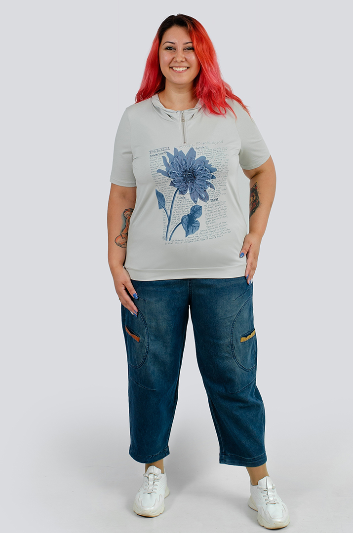 Джинси банани з декоративними кишенями великих розмірів