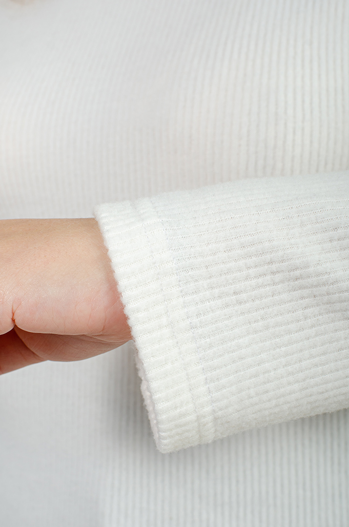 Теплий ангоровий джемпер в рубчик великих розмірів