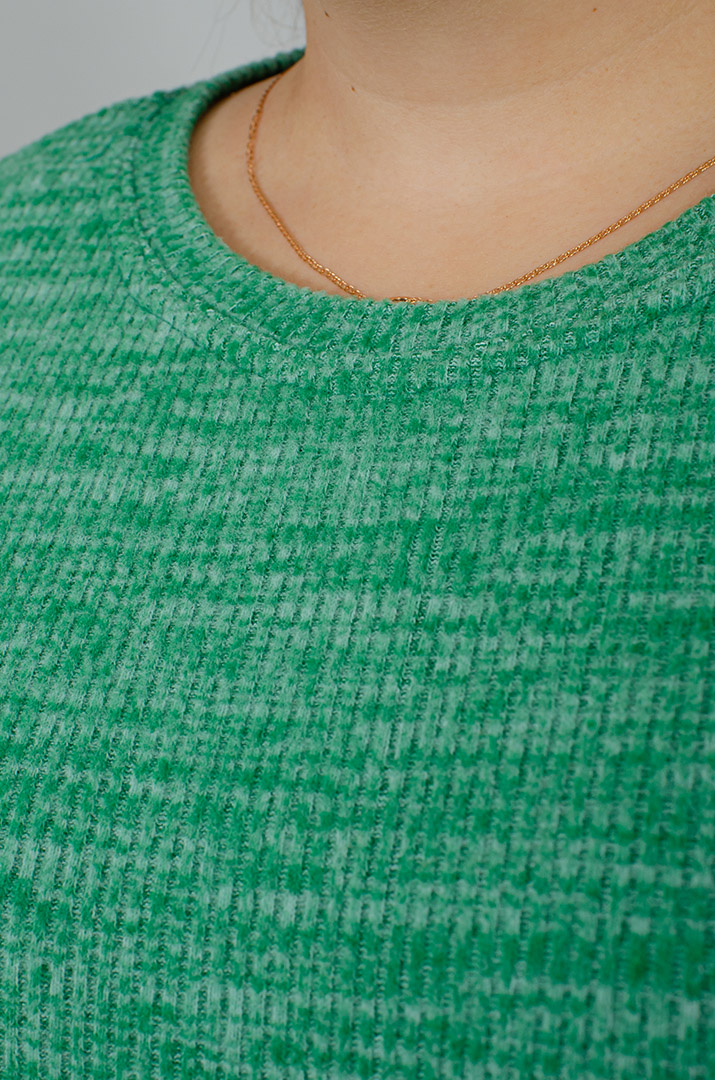 Теплий ангоровий джемпер в рубчик великих розмірів