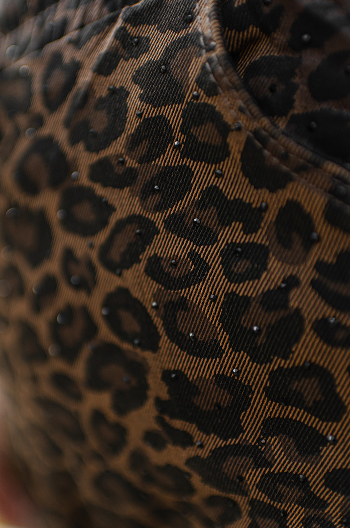 Джинси банани в леопардовий принт великих розмірів