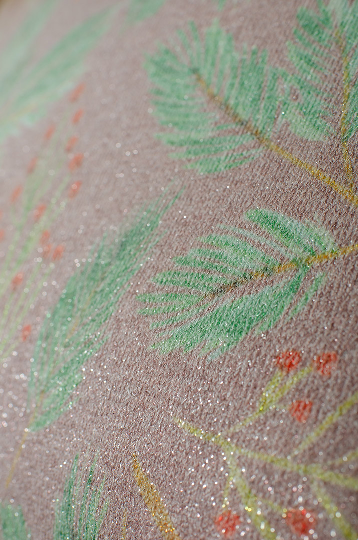 Джемпер с растительным принтом больших размеров