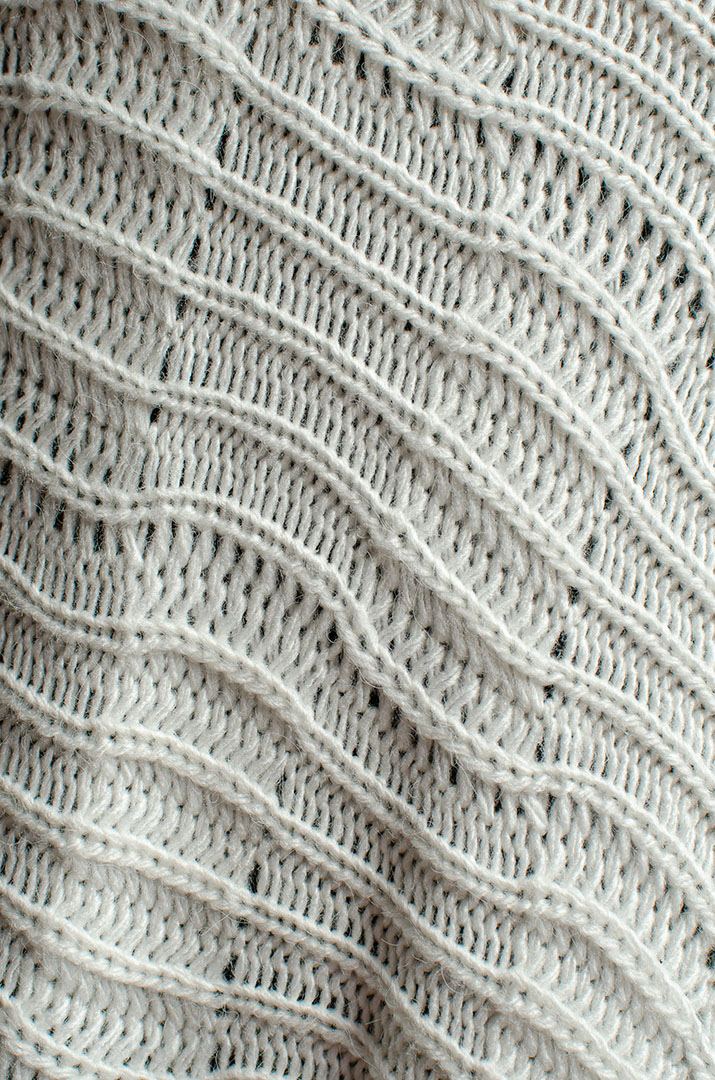 Джемпер текстурної в'язки великих розмірів