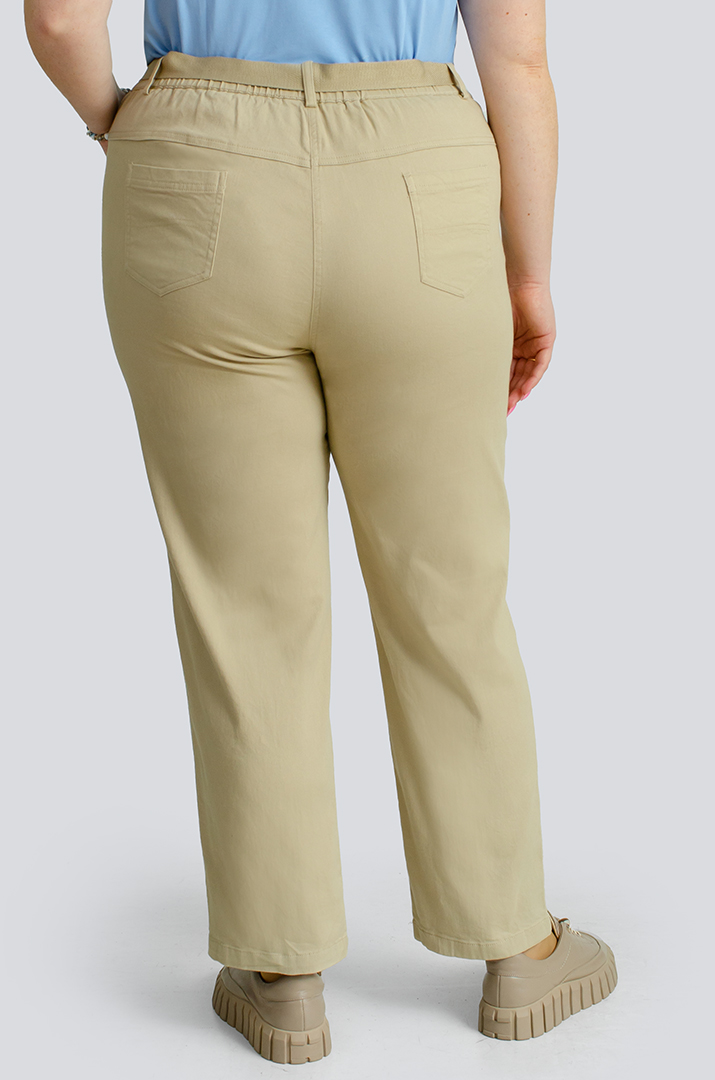 Джинси завужені з поясом великих розмірів