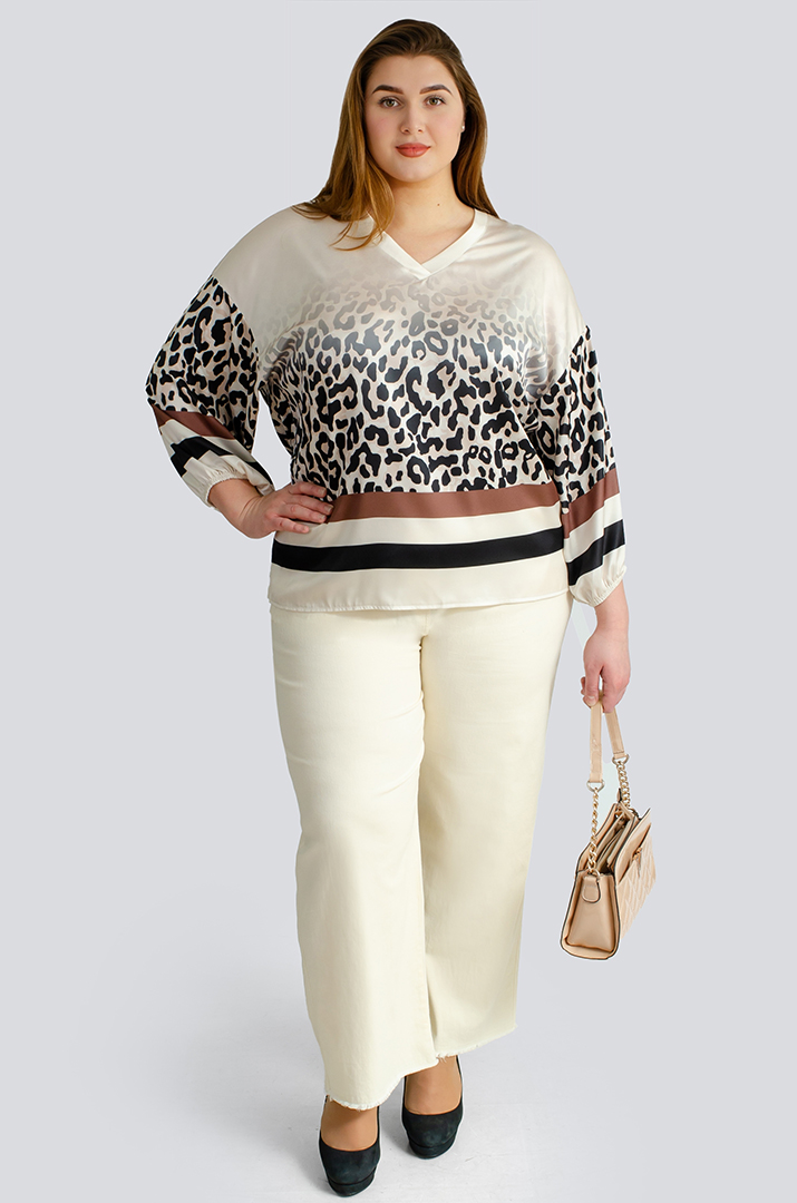 Яркие джинсы с тороками больших размеров