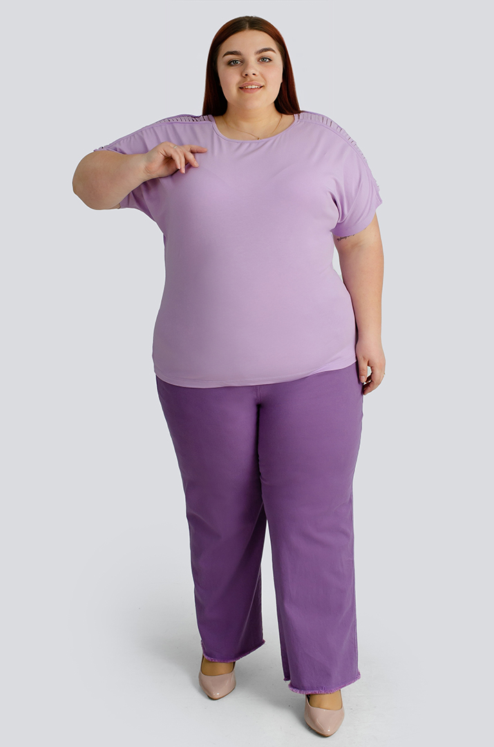 Яркие джинсы с тороками больших размеров