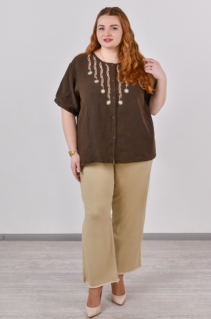 Яркие джинсы с тороками больших размеров