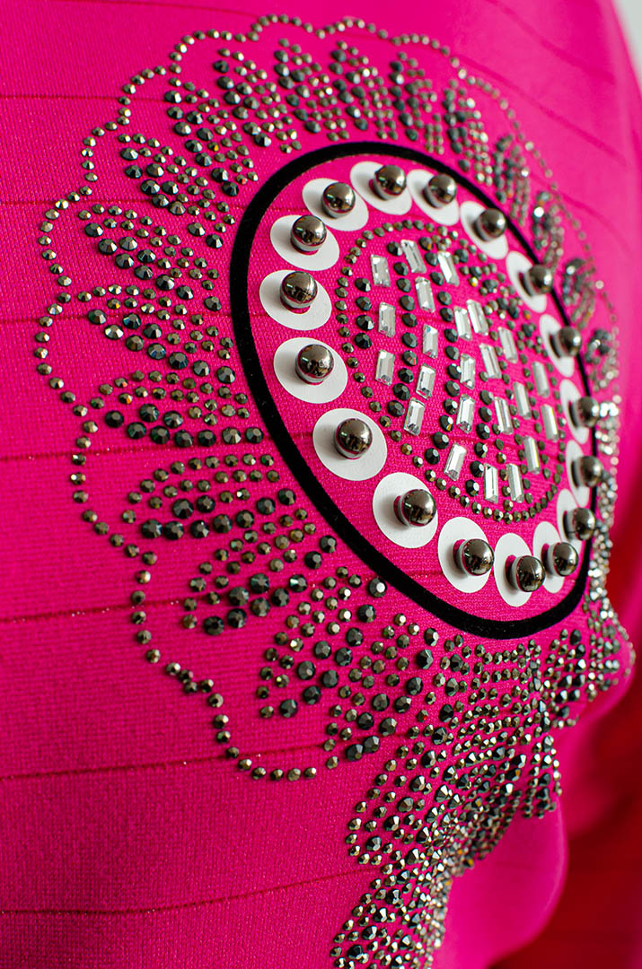 Джемпер трикотажный в полоску больших размеров