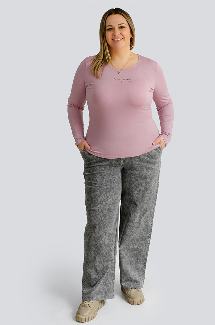 Джинси в принт рептилія великих розмірів