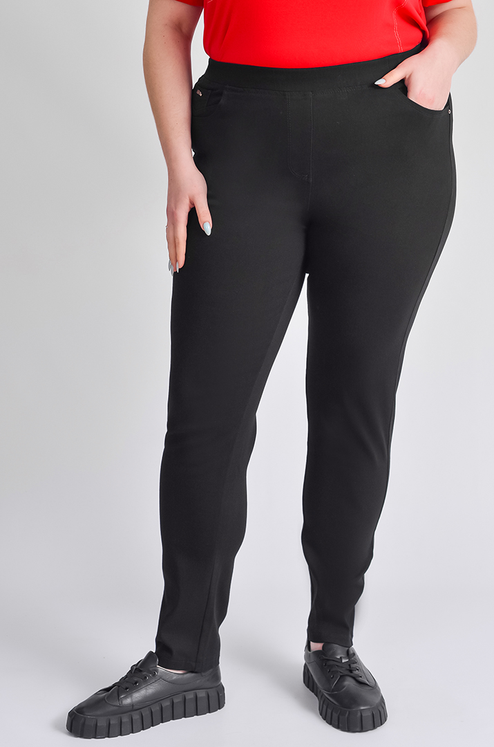 Джеггінси чорного та графітового кольору великих розмірів