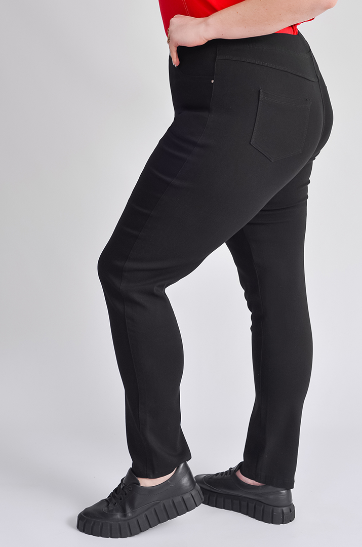 Джеггінси чорного та графітового кольору великих розмірів