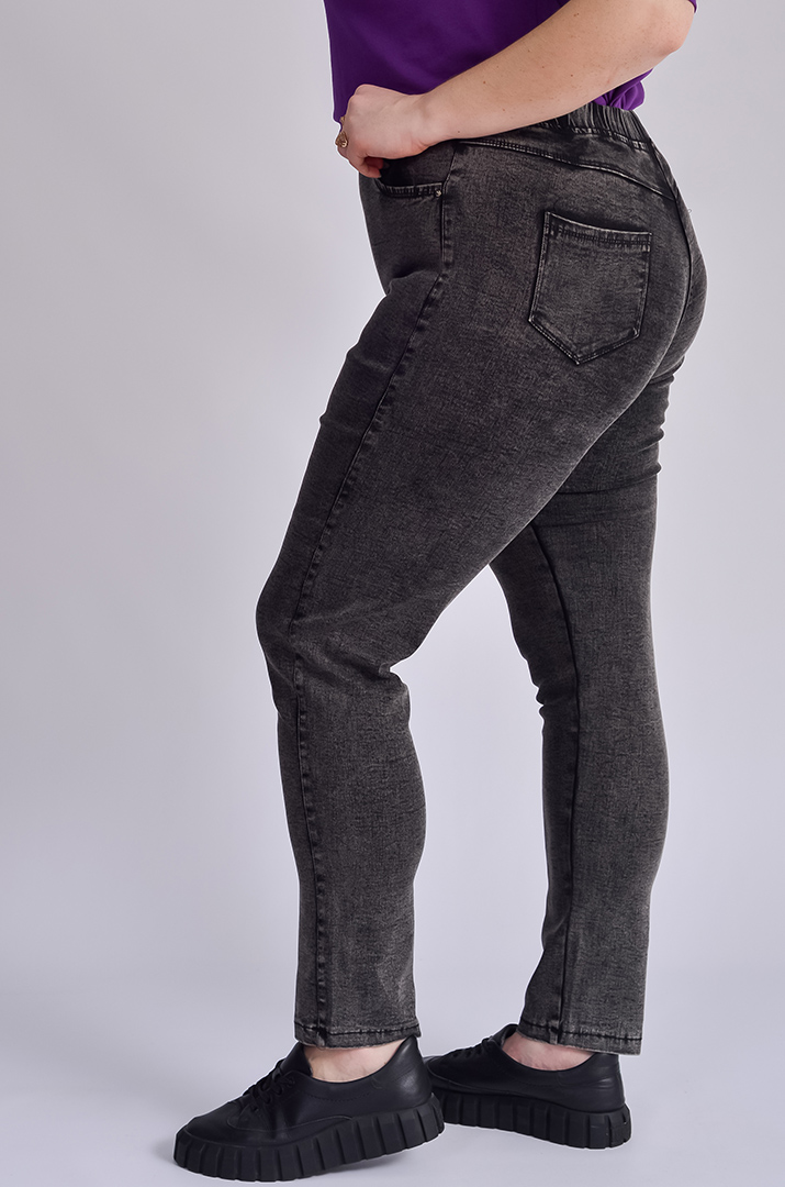 Джеггінси чорного та графітового кольору великих розмірів