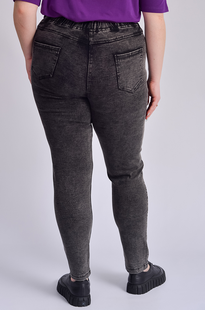 Джеггінси чорного та графітового кольору великих розмірів