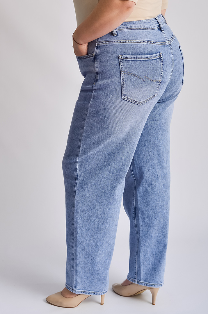 Джинсы бананы классические больших размеров