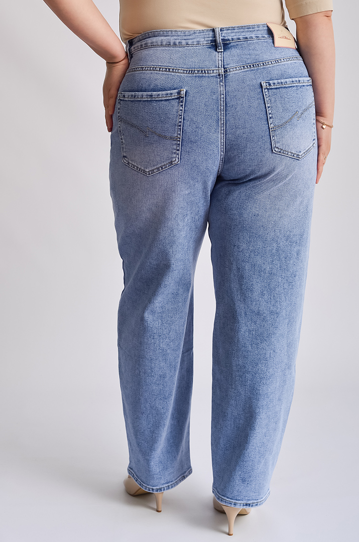 Джинсы бананы классические больших размеров