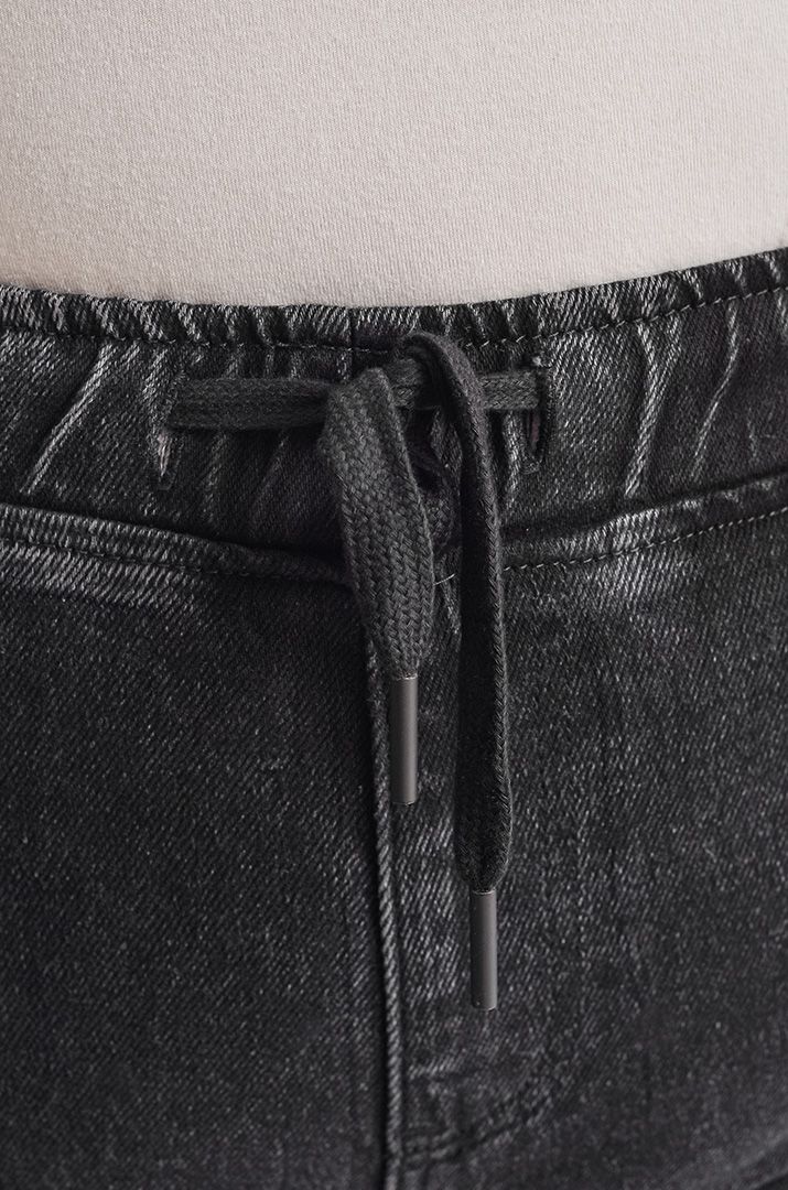 Джинси завужені графітового кольору великих розмірів