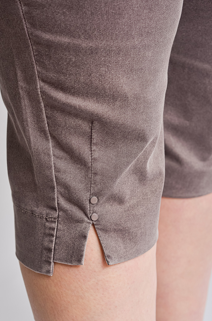 Капрі з котону з еластичним поясом великих розмірів