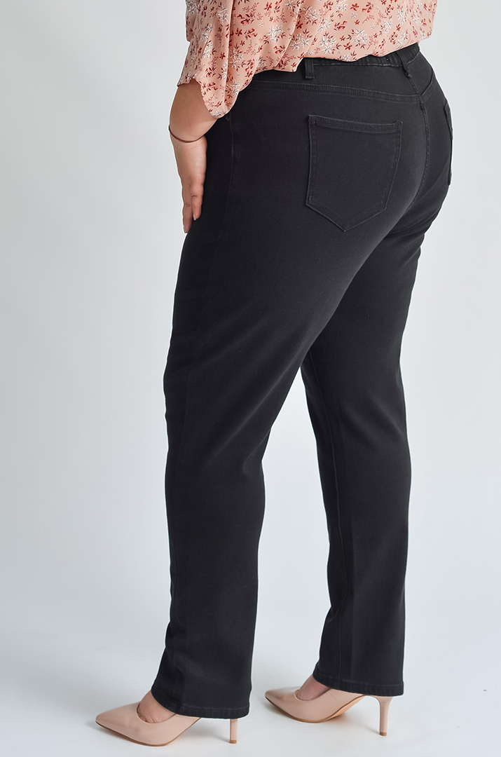 Завужені джинси з акцентом на задній кишені великих розмірів