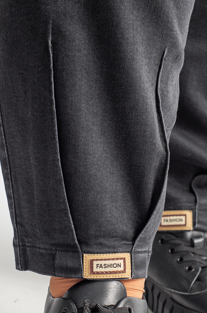 Джинси банани з контрастними прострочками великих розмірів