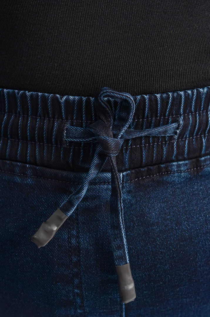 Джинси широкі з еластичним поясом великих розмірів