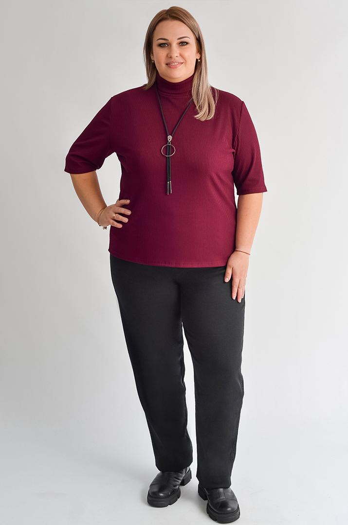 Завужені джинси з широким поясом великих розмірів