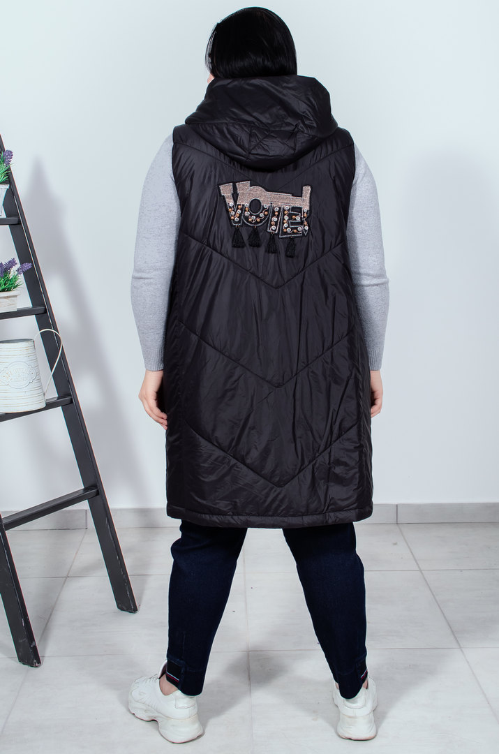 Жилет з нашивкою на спині батал