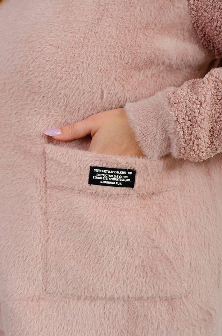 Кофта коротка зі штучного хутра великих розмірів