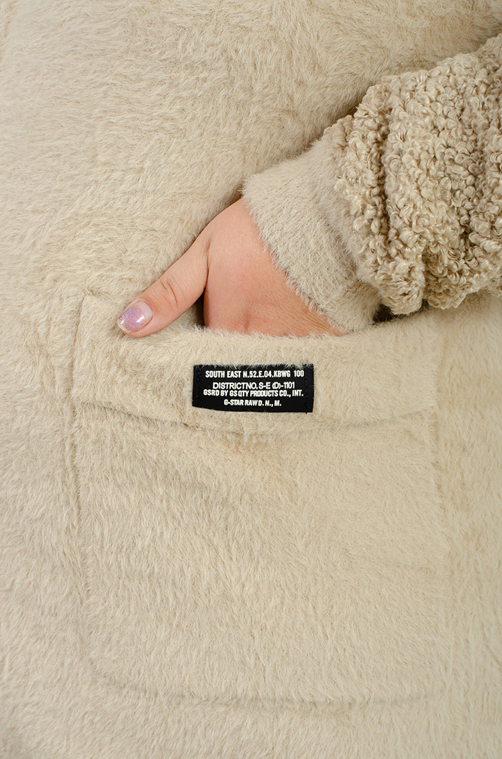 Кофта коротка зі штучного хутра великих розмірів