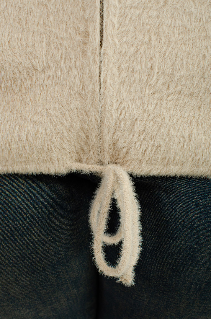 Кофта коротка зі штучного хутра великих розмірів