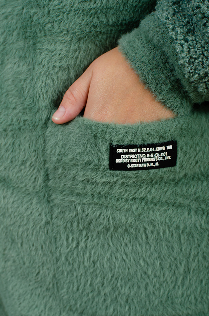 Кофта коротка зі штучного хутра великих розмірів