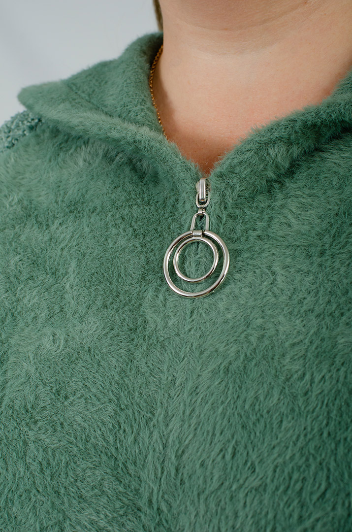 Кофта коротка зі штучного хутра великих розмірів